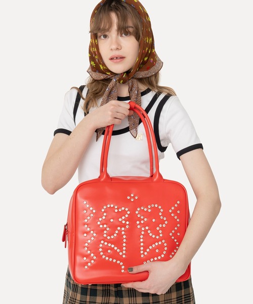 HEY! Mrs ROSE(ヘイ！ミセスローズ)Rhinestone Boston（トートバッグ