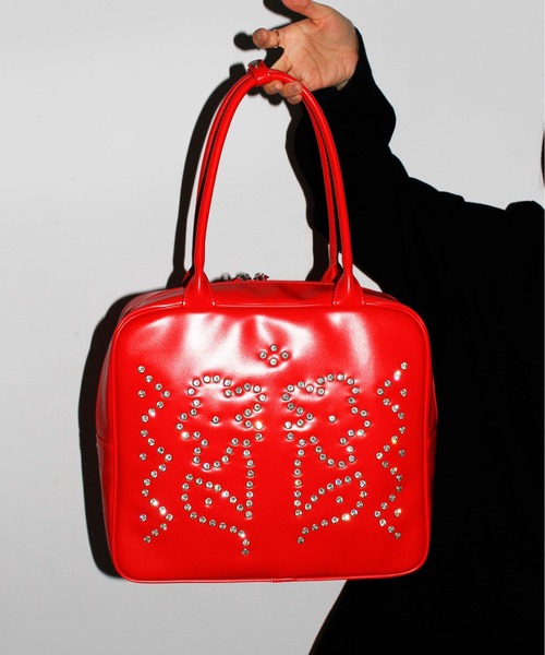 HEY! Mrs ROSE(ヘイ！ミセスローズ)Rhinestone Boston（トートバッグ