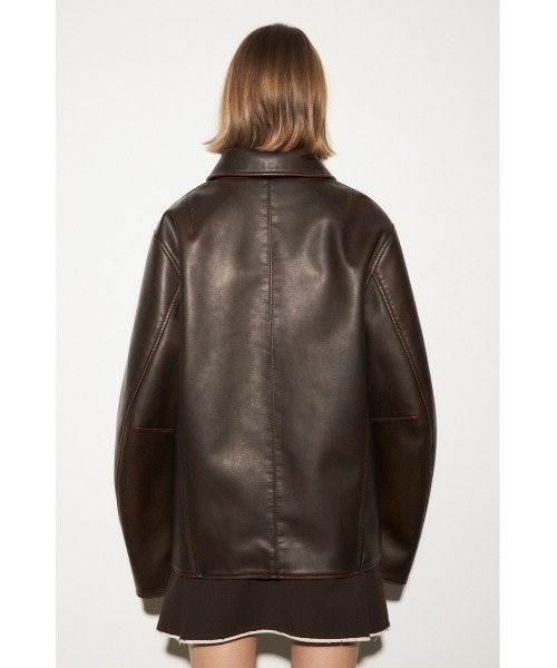 SLY（スライ）の「MICHIXSLY F/LEATHER JKミチスライ フェイクレザー