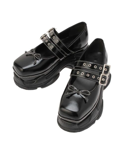 厚底スニーカーソールバレエシューズ/メリージェーン/ローファー 靴 冬