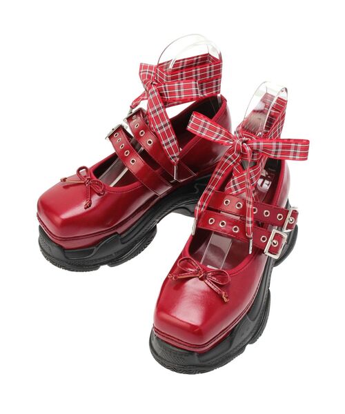 厚底スニーカーソールバレエシューズ/メリージェーン/ローファー 靴 冬