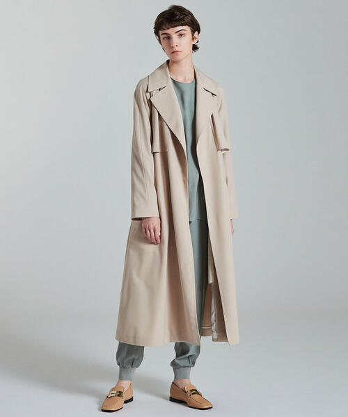 ウールギャバジン ガウンコート（トレンチコート）｜TOMORROWLAND