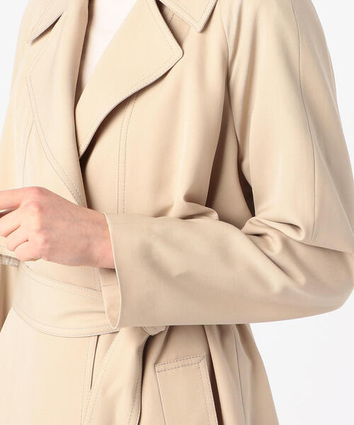 ウールギャバジン ガウンコート（トレンチコート）｜TOMORROWLAND