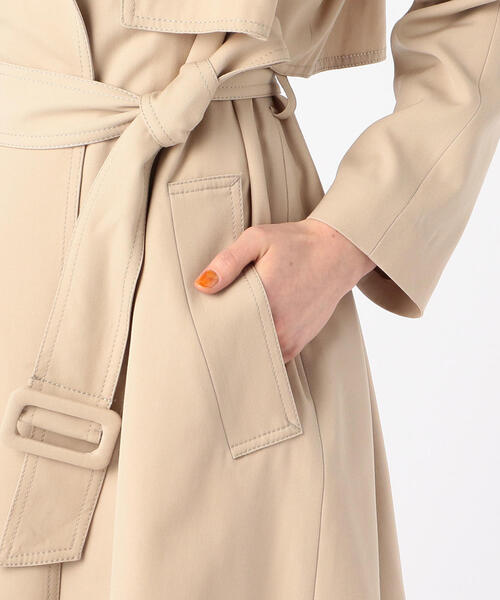 ウールギャバジン ガウンコート（トレンチコート）｜TOMORROWLAND