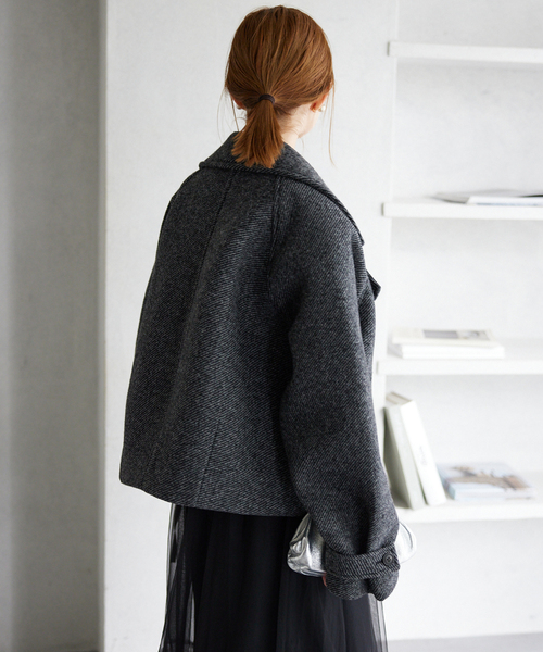 SLOBE IENA（スローブイエナ）の「ツイードボンディングショートコート