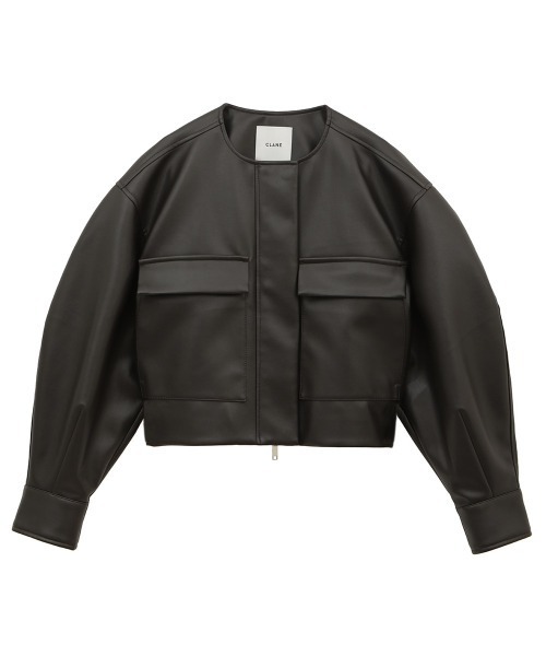 CLANE（クラネ）の「VEGAN LEATHER SHORT JACKET（その他アウター