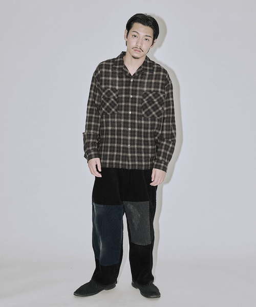 セール】Stead / ライト ウール オンブレー チェック シャツ（シャツ