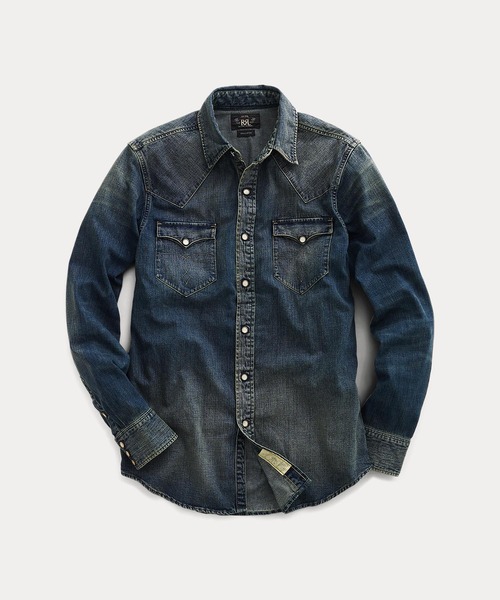 インディゴ バッファロー ウエスタン シャツ（シャツ/ブラウス）｜RRL