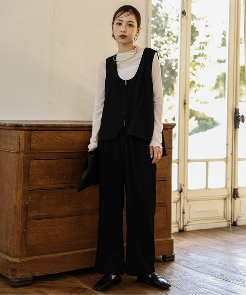Lajour（ラジュール）の「日本製 ベスト＆パンツ セットアップ