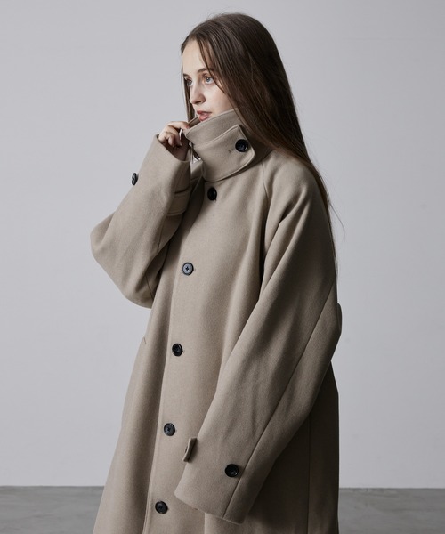 CLEL（クレイル）の「【CLEL】Tech Melton Loose Soutien Collar Coat