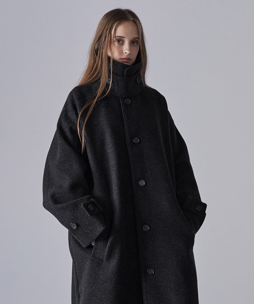 CLEL（クレイル）の「【CLEL】Tech Melton Loose Soutien Collar Coat