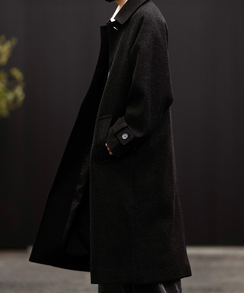 CLEL】Tech Melton Loose Soutien Collar Coat/テックメルトン ルーズ
