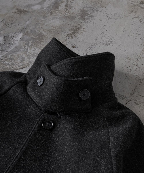 CLEL】Tech Melton Loose Soutien Collar Coat/テックメルトン ルーズ