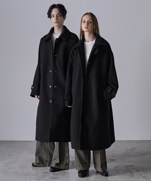 CLEL（クレイル）の「【CLEL】Tech Melton Loose Soutien Collar Coat