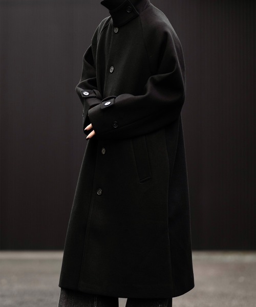 CLEL】Tech Melton Loose Soutien Collar Coat/テックメルトン ルーズ