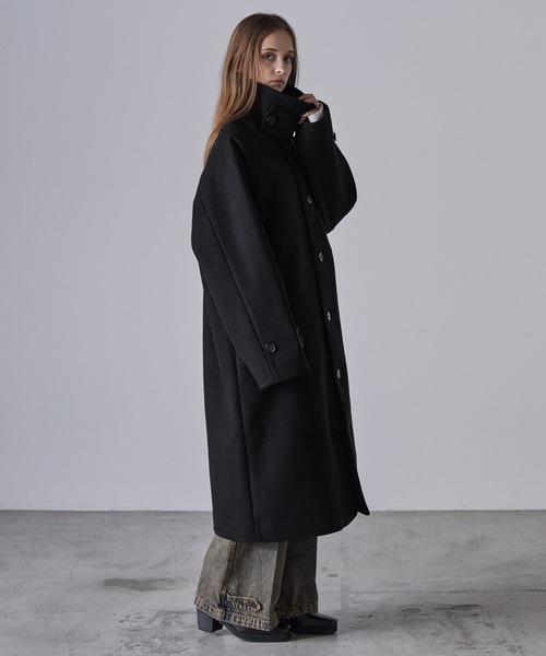 CLEL（クレイル）の「【CLEL】Tech Melton Loose Soutien Collar Coat