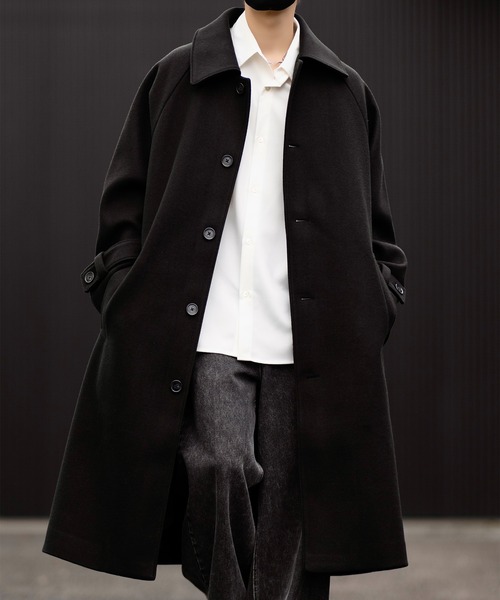 CLEL】Tech Melton Loose Soutien Collar Coat/テックメルトン ルーズ