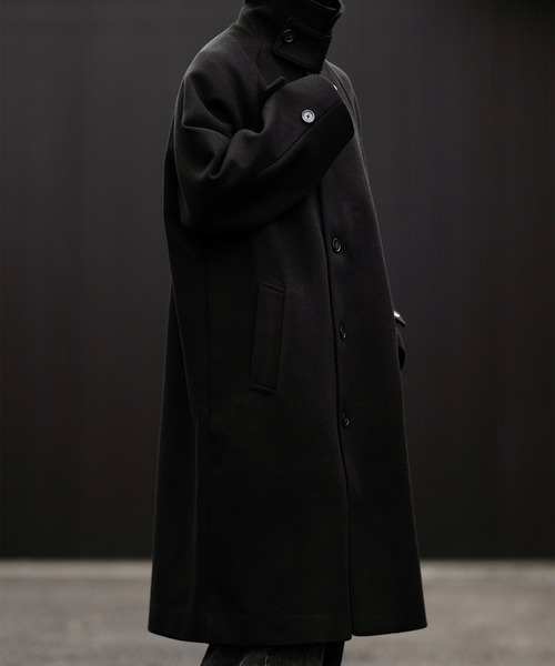 CLEL】Tech Melton Loose Soutien Collar Coat/テックメルトン ルーズ