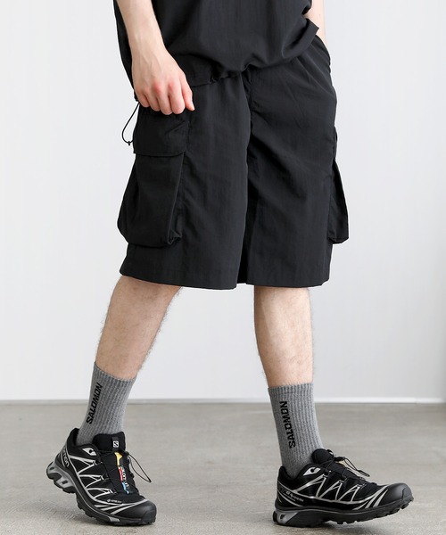 セール】ワッシャーナイロンビッグポケットナイロンテックカーゴ