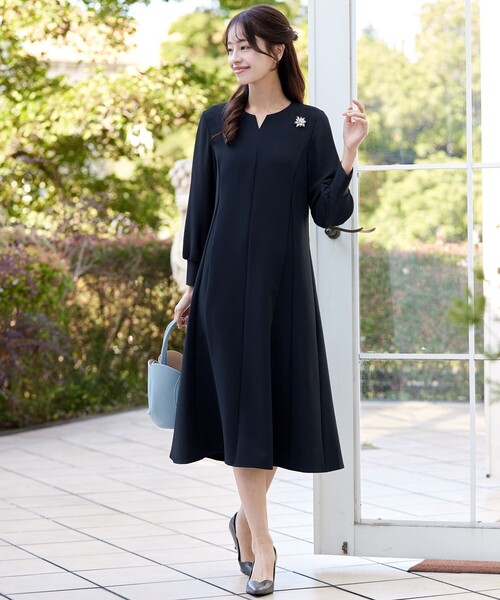 シフォン袖ワンピース（ワンピース）｜Tiaclasse（ティアクラッセ）の