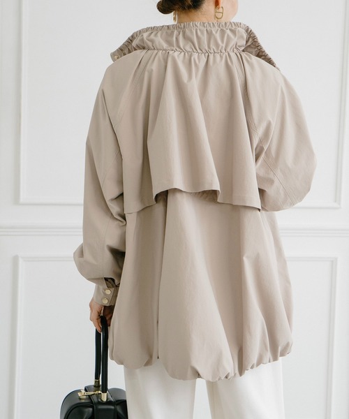 スタンドカラーギャザーバルーンブルゾン Emma Taylor│STYLEDOOR