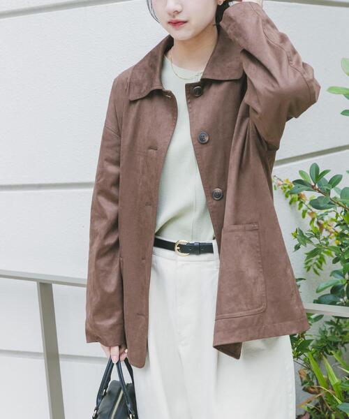 セール】フェイクスエードオーバージャケット（その他アウター