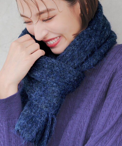 リブ編みマフラー（マフラー）｜Tiaclasse（ティアクラッセ）の