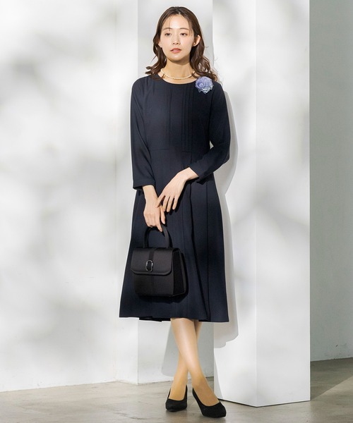 セール】≪セレモニー(卒入学式）対応 ♪≫フォーマルフレアワンピース