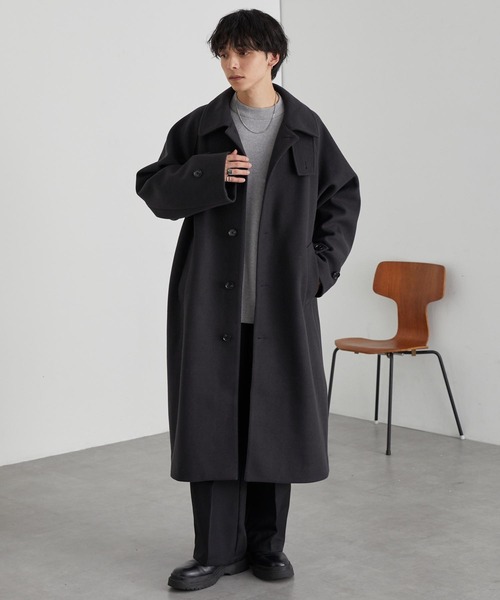 シクラス CYCLAS メルトンビーバーウールコート オーバーサイズ　ブラック CYCLAS（シクラス）通販｜アウター｜STRASBURGO｜ストラスブルゴ公式通販