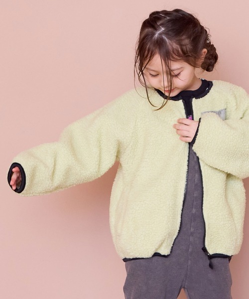 セール】ノーカラーボアジャケット（ノーカラージャケット）｜Life