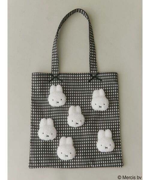 merry jenny（メリージェニー）の「ギンガムもこもこmiffyトート