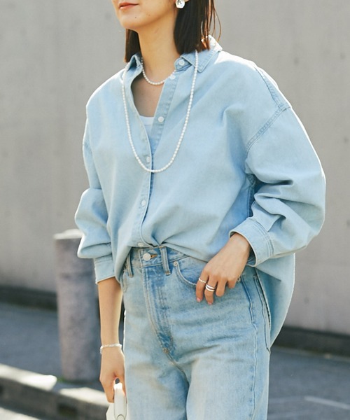 RIVE DROITE（リヴドロワ）の「MONN.:. (モン)/デニムシャツ（シャツ