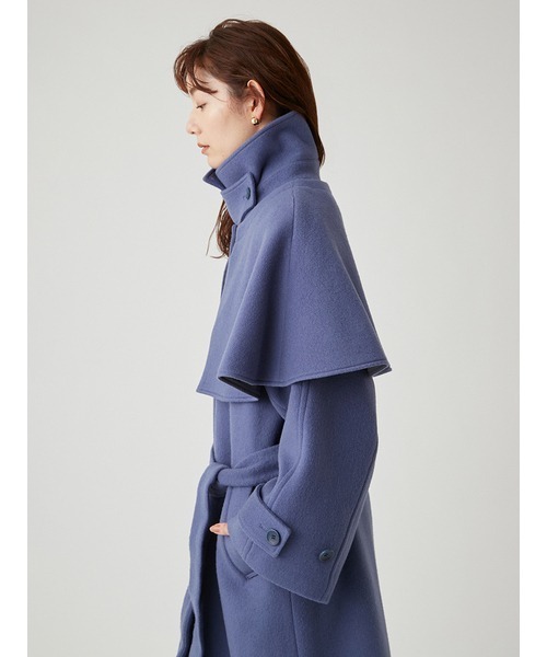 emmi（エミ）の「【emmi atelier】ECO WOOLケープ付きロングコート