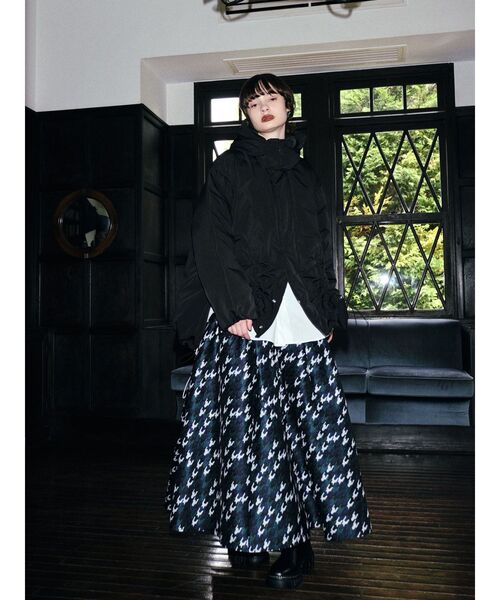 新品UN3D. CHIDORI JACQUARD SK チドリジャカードスカート UN3D