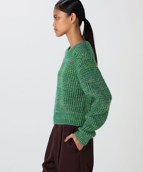 caban（キャバン）の「ミックスワッフル ラウンドネックプルオーバー