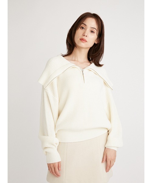 SNIDEL（スナイデル）の「スキッパーニットプルオーバー（ニット