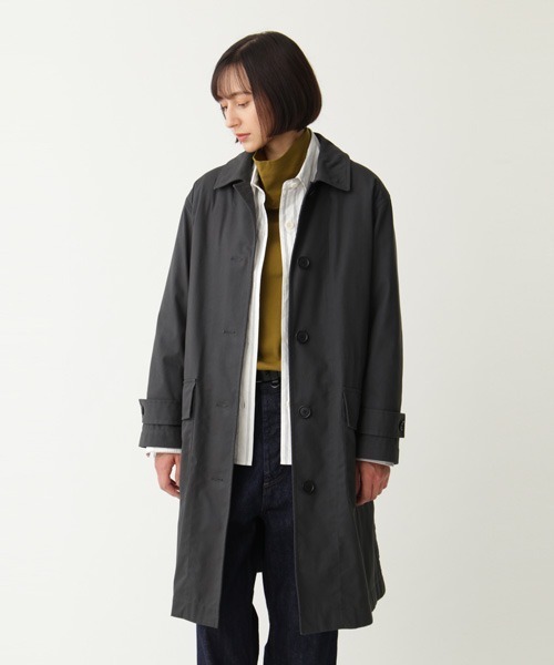 MHL.（エムエイチエル）の「PROOFED COTTON NYLON TWILL（ステンカラー