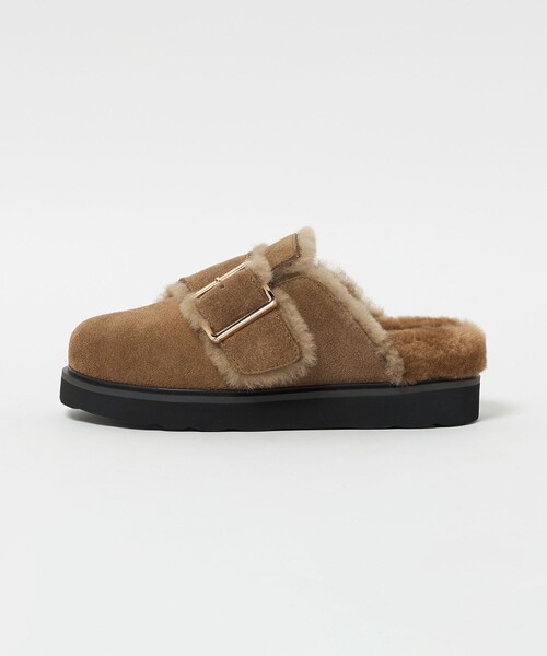 セール】＜MOHI＞スエード ビッグベルト ボストンサンダル