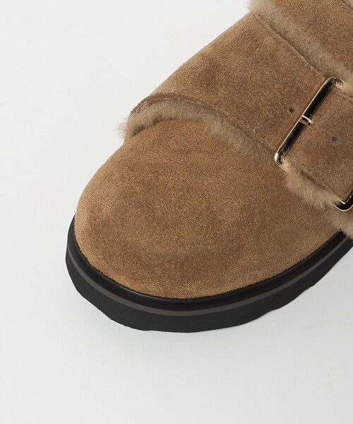 セール】＜MOHI＞スエード ビッグベルト ボストンサンダル