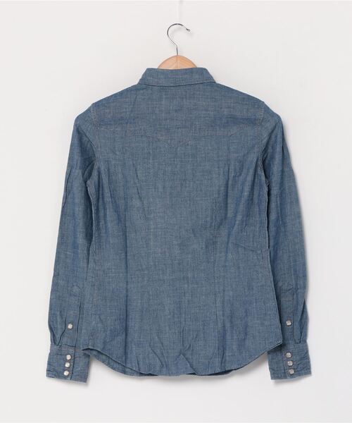 RRL（ダブル アール エル）の「インディゴ シャンブレー ウエスタン