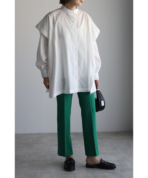 セール】スクエアポンチョシャツ（シャツ/ブラウス）｜Bonjour Sagan