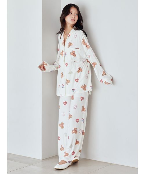 セール】フェイバリット総柄シャツ（ルームウェア/パジャマ）｜gelato