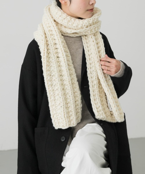 かぐれ（カグレ）の「ペルー畦編みマフラー（マフラー）」 - WEAR