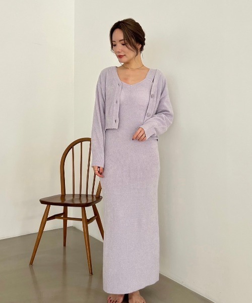 SNIDEL HOME（スナイデルホーム）の「カーディガン×タンクワンピース