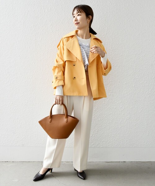セール】SHIPS any: 〈洗濯機可能〉ショート トレンチ コート