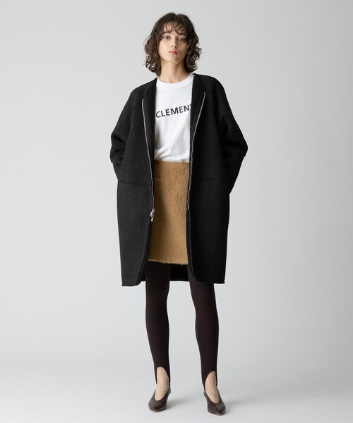 allureville（アルアバイル）の「リバーシブルボアコート（ノーカラー