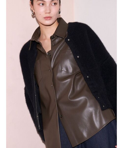 セール】CNラクーンミックスブルゾン（カーディガン/ボレロ