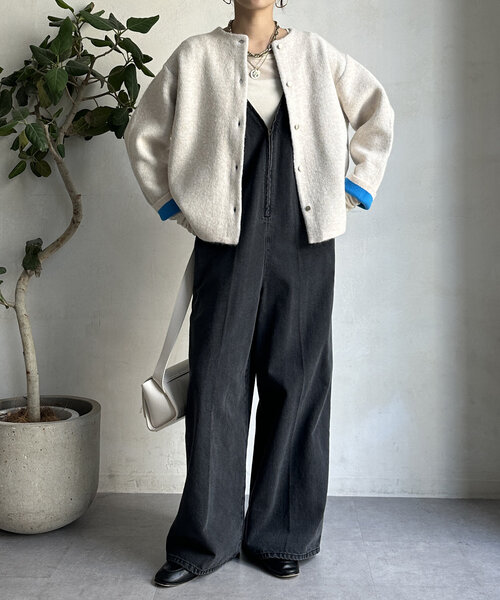 DouDou（ドゥドゥ）の「【WEB限定】ダブルフェイスニットショート