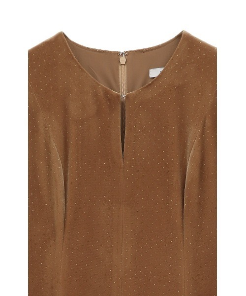 CLANE（クラネ）の「VELOUR GLITTER ONEPIECE（ワンピース）」 - WEAR