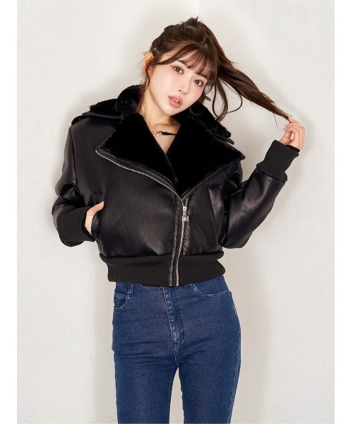 セール】ライダースショートダウン（ライダースジャケット）｜Darich